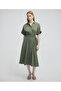 Midi Shirt Dress with Belt