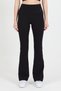 Fiona and Becky |   Yüksel Bel Bamboo Spanish Flare Black Leggings & Crew Neck T-Shirt - 5