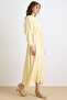 Dress with Gathered Detail and Cape Yellow 9433-E - 7