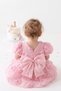 Girl Baby Girl Child Short Sleeve Back Detail Bow Special Occasion Birthday Party Wedding Holiday Dress - 8