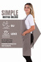 Simple kitchen apron with adjustable strap - 2