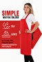 Simple kitchen apron with adjustable strap - 2