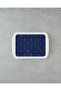 Geometric Glow Non-Slip Tray 34X25 cm Navy Blue – Gold