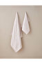 Romance Ribbon Cotton Jacquard Bath Towel 90X150 cm Powder - 3