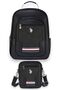 U.S. Polo Assn. Plcan250132 Vegan Faux Leather Backpack with Laptop Compartment and Crossbody Bag with Shoulder Strap