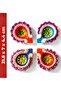 Handcrafted Clay Diya Set of 4, Multicolour, Floral Design, Festive Diwali Decor, Gift Box Included - 2