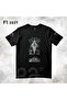 Formula 1 Designed Printed - Printed Cotton Crew Neck T-Shirt Black-Black - 2