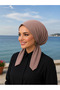 Scarf Bonnet Cotton Fabric Non-Slip Mink Color