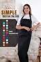 Simple kitchen apron with adjustable strap - 3