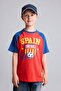 100% Cotton New Regular Fit Crew Neck Short Sleeve Spain Printed Red T-Shirt for Boys H9747 - 8