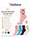 Teddy Bear College Socks 4 Pairs Cotton