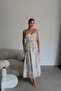 Premium Design Linen Dress with Straps and Thin Belt (Supported by Straps) - 4