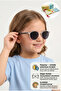 Children's Polarized Uv Sun Glasses Transparent/Black Ss292(C378)
