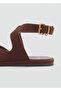 Suede Sandals with Straps - 4