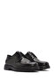 Men's Black Lace-Up Leather Casual Shoes 26Sfd722122 - 3