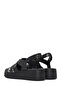 Women's Black Thick-Soled Leather Comfort Sandals 26Sfd411718 - 6