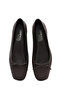 Women's Brown Bow Shoes, Leather Ballerinas 26Pfd140418 - 4