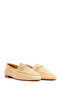 Women's Beige Buckle Suede Leather Loafer 26Pfd552610 - 2