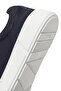 Men's Navy Blue Lace-Up Thick Sole Sports Shoes, Leather Sneaker 26Sfd612718 - 8