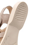 Women's Beige Ankle Buckle Suede Leather Sandals 26Sfd350910 - 8