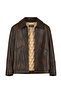 Garcia Women's Brown Shirt Collar Oversized Leather Jacket 25Wgd5636Vd - 4