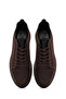 Men's Brown Lace-Up Nubuck Leather Casual Shoes 25Wfd6748V3 - 7
