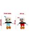 Imported fabric cuphead and mugman 2-piece plush toy figure game & sleep companion 25 cm. - 8
