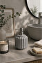 Monza Matte Liquid Soap Dispenser |   Decorative Bathroom and Kitchen Soap Dispenser with Silver Cap 400 ml - 2