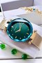 Special Boxed Cutout Glass Women Wristwatch 3 Atm Waterproof Two Colors Steel Band+Bracelet Hmb3008C2 - 3
