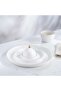 Kenar Serving Set With Gold Rim Dia30cm - White