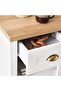 Almada Nightstand With 1 Drawer And Storage - White - 3
