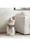 Dunamis Accent Table Marble - Silver