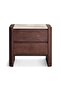Adara Night Stand With 2 Drawer Ceramic- Brown - 5