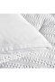Waffle Stripe 3- Piece King Comforter Set 240x260cm - White - 5