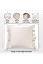 Sanctuary Linen Textured Fringed Cushion Cover 50x50cm - Off White - 6