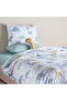 Dino Park 5-piece Single Bed In A Bag With Toy 135x220cm - Green