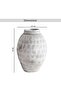 Belda Cement Vase 21x21x30cm - Grey - 6