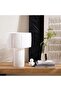 Misbah E27 Raffia Table Lamp Dia 36x51cm - White