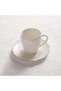 Amari Scallop Porcelain Tea Cup & Saucer 210ml -white