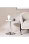 Glassleaf End Table Round 6mm Tempered Glass - Clear ~ Transparent