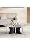 Walton Coffee Table Marble - Silver Black - 2