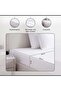 Essential Solid Fitted Sheet 180x200+33cm - White - 5