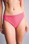 Regular Fit Wrinkled Textured Fuchsia Bikini Bottom G5349Ax26Sm - 3
