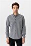 Square Cuff Slimfit Plain Shirt - 5