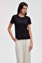 Solid Cropped Half-Sleeve Top - 2
