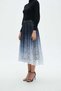 Printed Ruffled Midi Skirt - 5