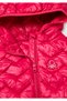 Girl's dark pink glittery logo embroidered hooded vest - 3