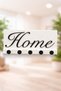 Home Written Wall Keychain |   5-Hook Decorative Key Hanger |   Black & Gold Color Options Available |
