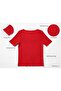 Mercerized Square Neck Slit Ribbed Short Sleeve Blouse - 3