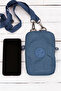 Krinkıl/Klinkır Imported Waterproof Shoulder Strap Crossbody Mini Mobile Phone Carrying Bag Wallet Blue K001 - 6